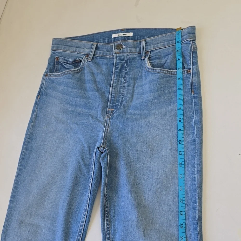 GRLFRND Reed High Rise Slim Crop Jeans Holding